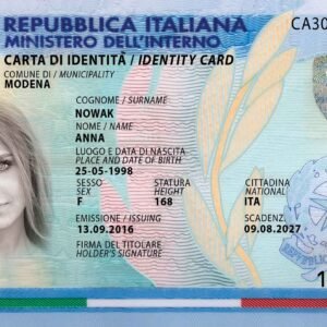 Buy Registered Italian ID Cards