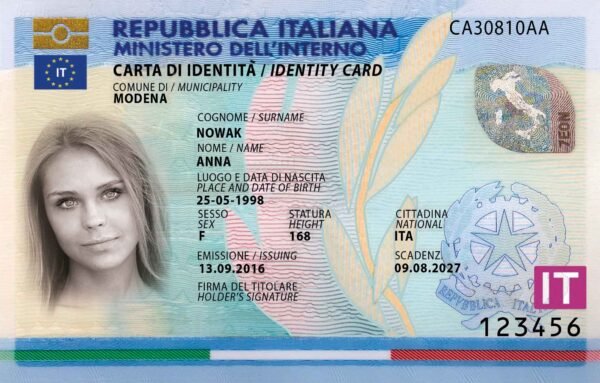 Buy Registered Italian ID Cards