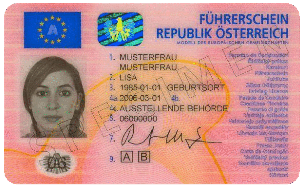 Austrian Driver’s License
