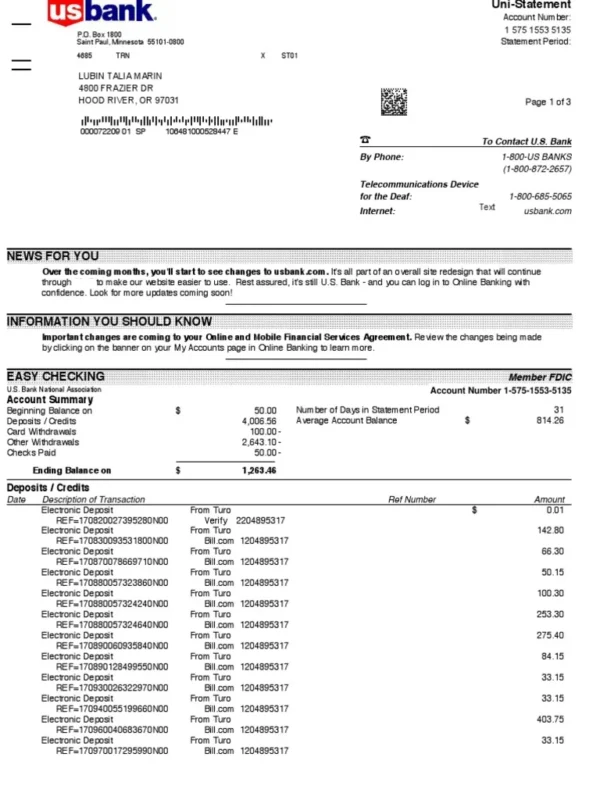 Get Bank statement online